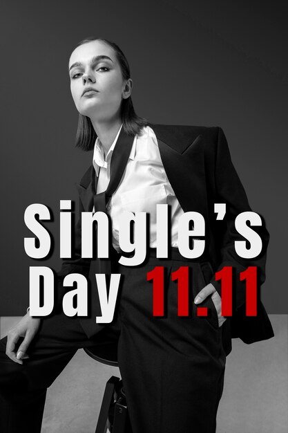 Banner per il giorno dei single