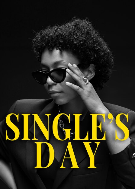 Banner per il giorno dei single
