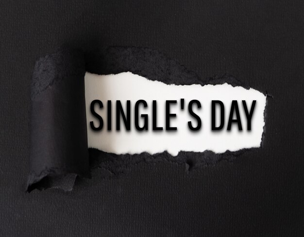 Banner per single con carta scura