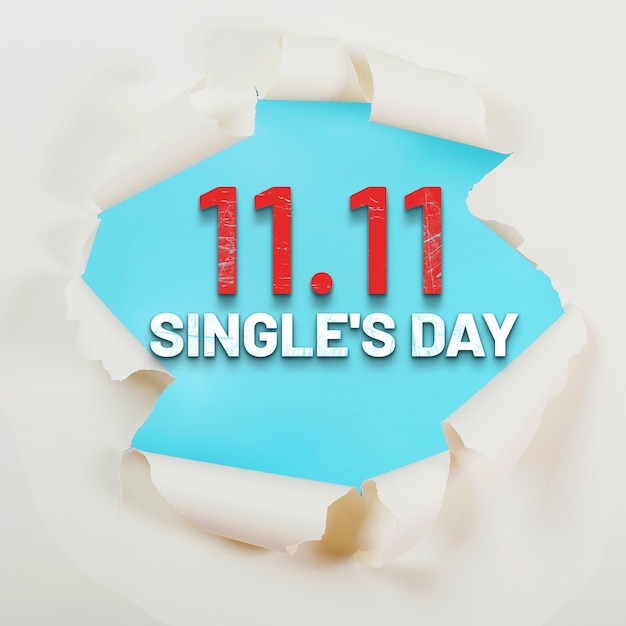 Banner per single con carta strappata