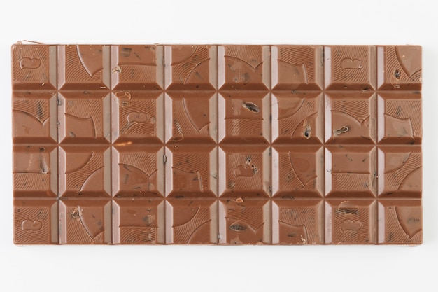 Barra di cioccolato con vista dall&#39;alto