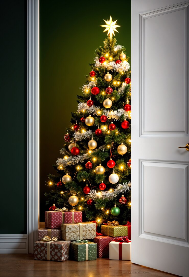 Foto gratuito bel albero di natale