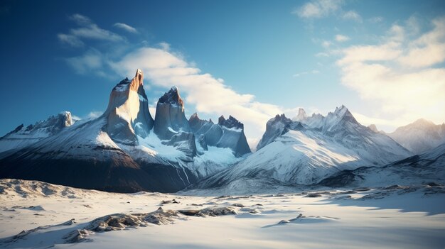 Bel paesaggio di montagne