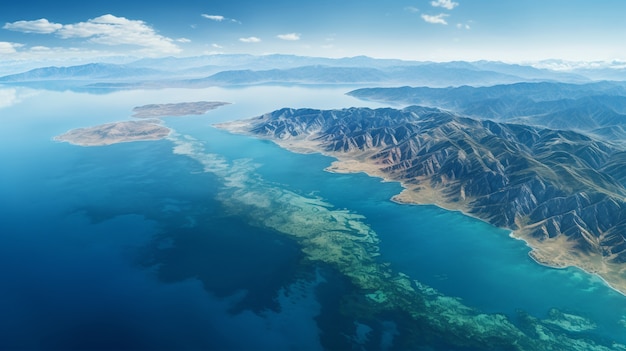 Bel paesaggio naturale dell'isola