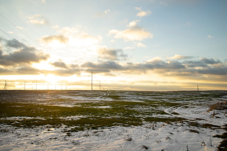 Foto gratuito bel paesaggio naturale invernale