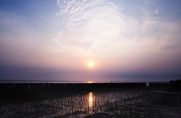 Bel tramonto sul lago