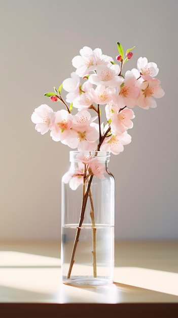 Bel vaso di fiori in studio