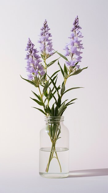 Bel vaso di fiori in studio