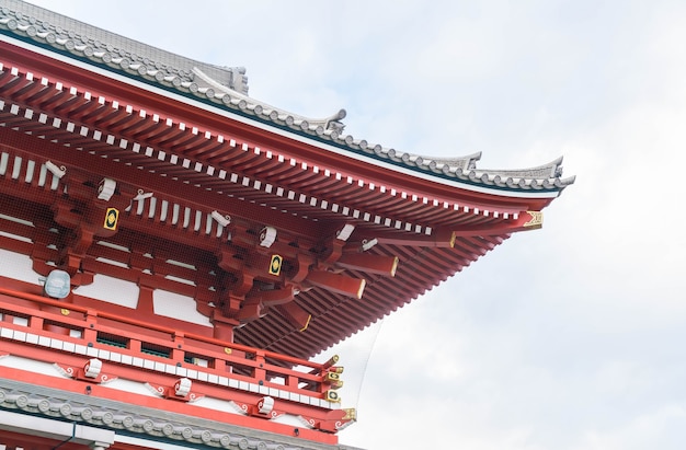 Bella architettura al tempio di Sensoji intorno all&#39;asakusa zona in Giappone