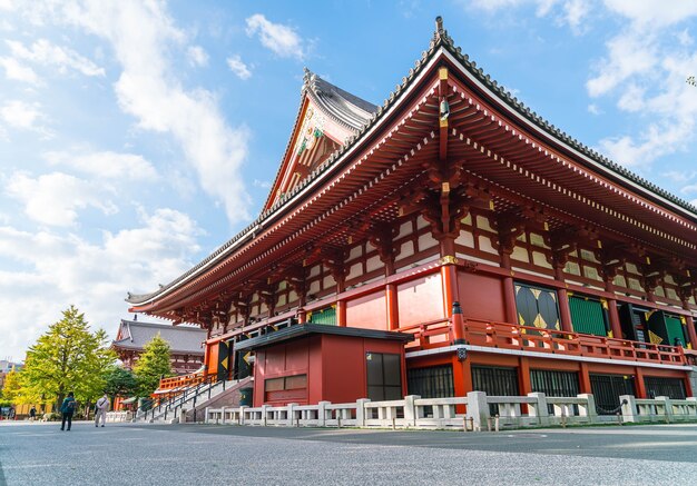 Bella architettura al tempio di Sensoji intorno all&#39;asakusa zona in Giappone