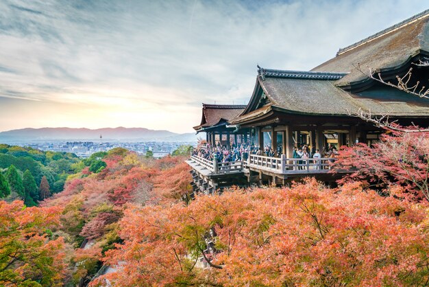 Bella Architettura di Kiyomizu-dera Kyoto, Giappone