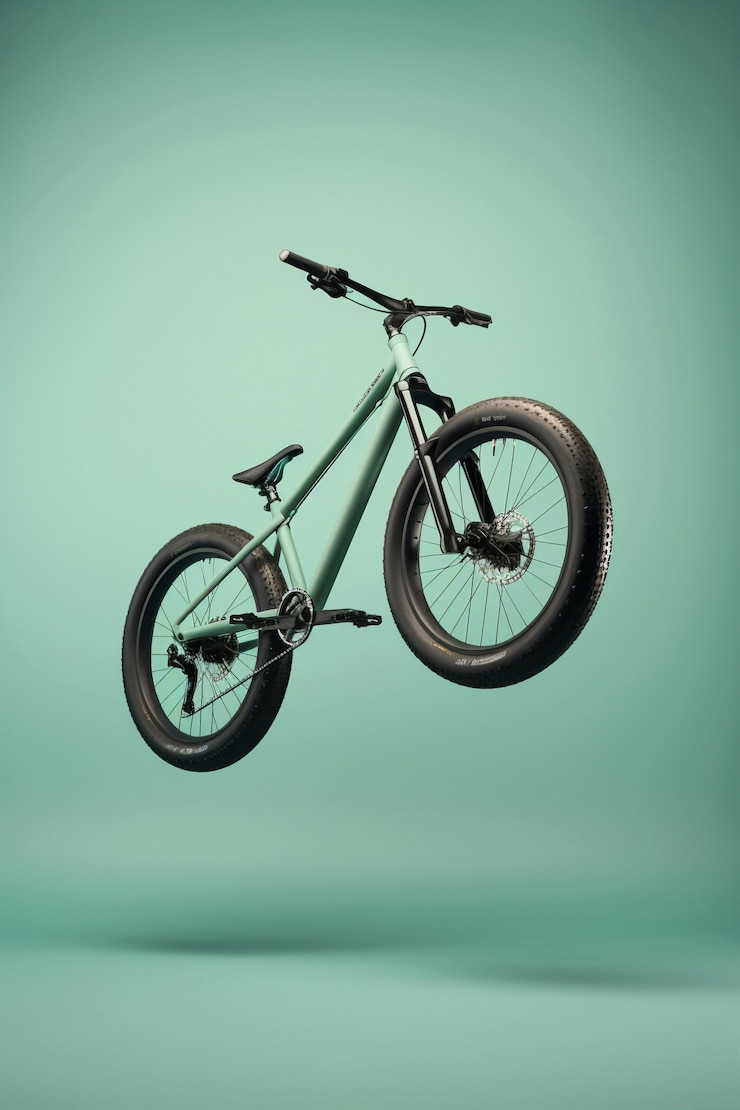 Foto gratuito bella bicicletta in studio