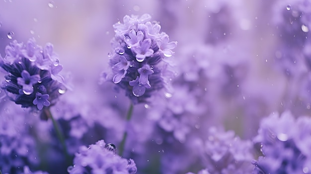 Bella carta da parati con fiori viola