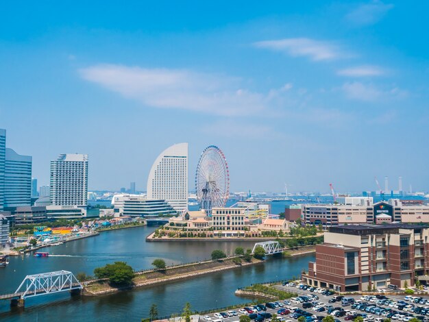 Bella città dell&#39;orizzonte di Yokohama nel Giappone