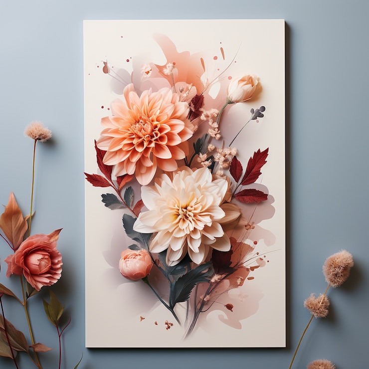 Foto gratuito bella composizione floreale