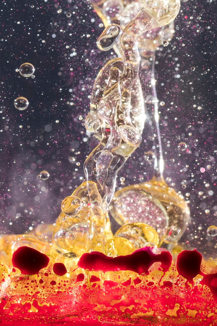 Foto gratuito bella forma di acqua liquida