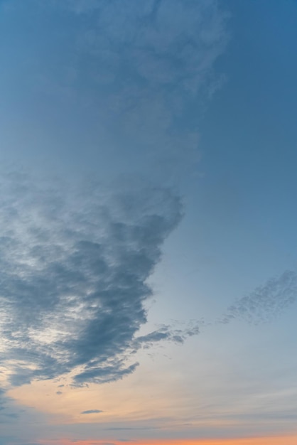 Bella foto del cielo e delle nuvole