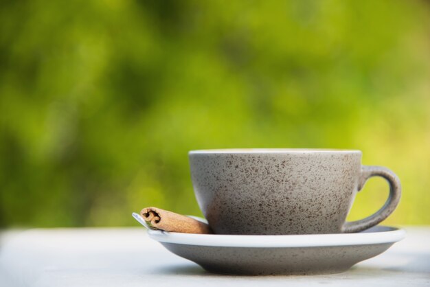 Bella fresca relax mattina tazza di caffè insieme