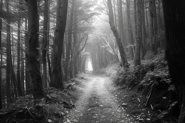 Bella scena della foresta giapponese