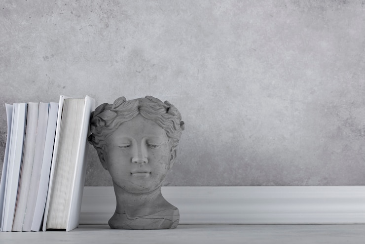 Foto gratuito bella scultura di figura romana