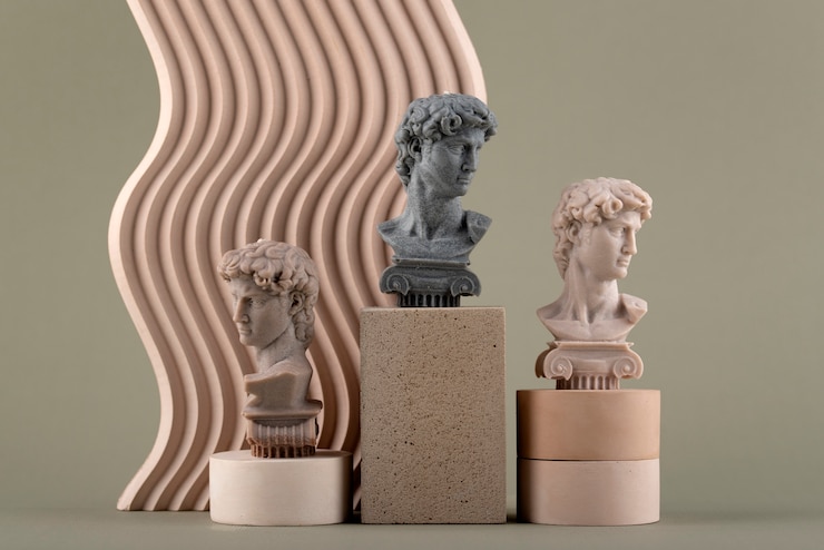 Foto gratuito bella scultura di figura romana