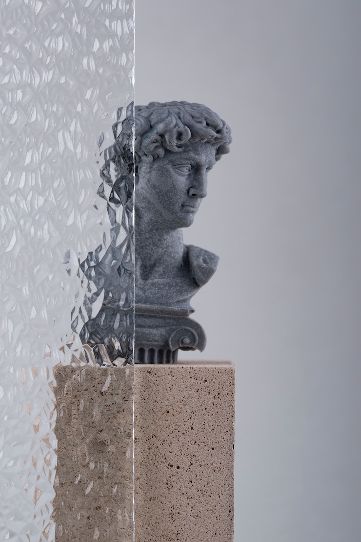 Foto gratuito bella scultura di figura romana