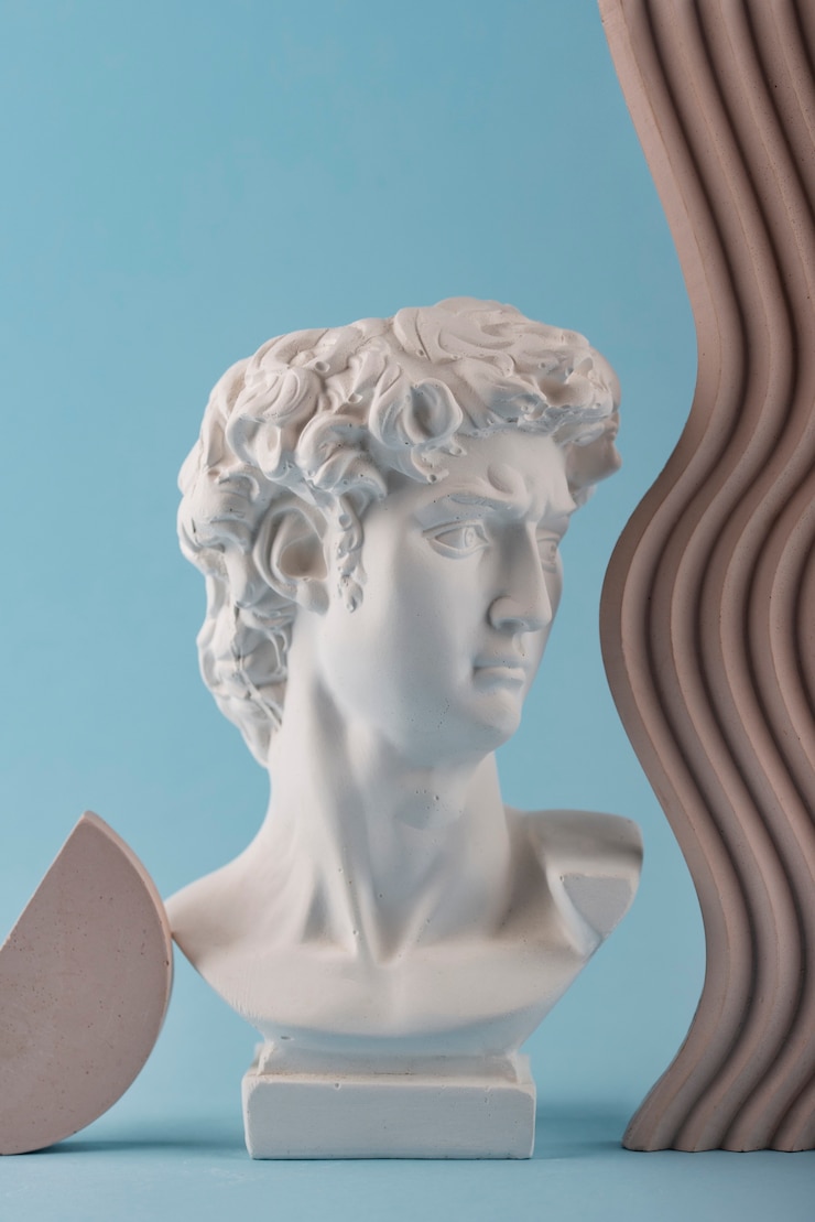 Foto gratuito bella scultura di figura romana