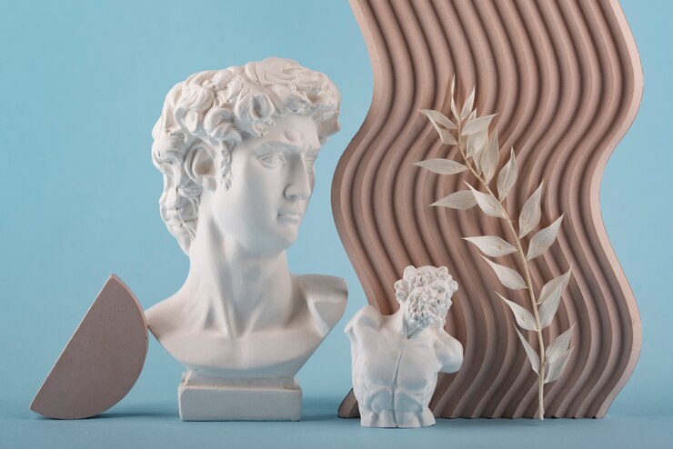 Foto gratuito bella scultura di figura romana