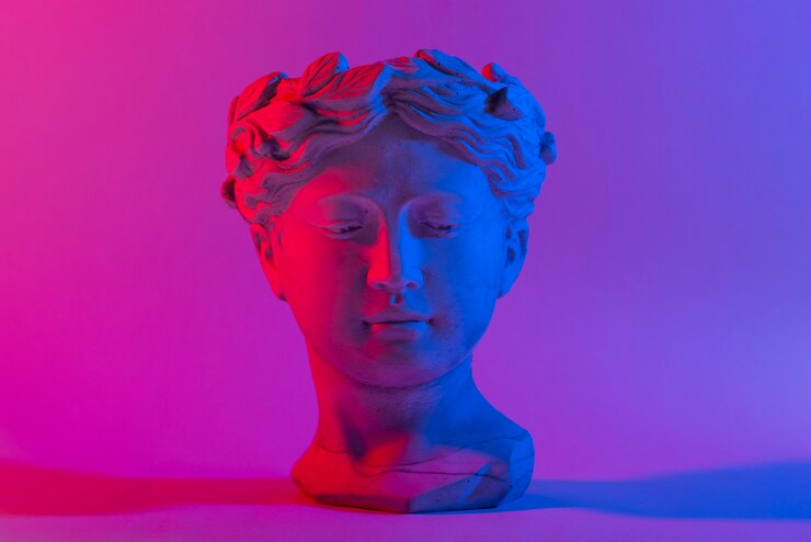 Foto gratuito bella scultura di figura romana