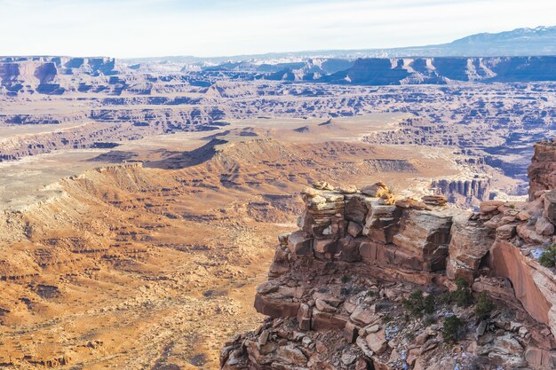 Bella vista del Parco Nazionale di Canyonlands, Utah, USA