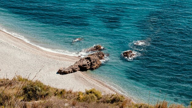 Bella vista sul mare con l'oceano