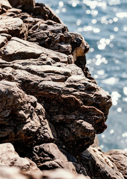 Bella vista sul mare con l'oceano