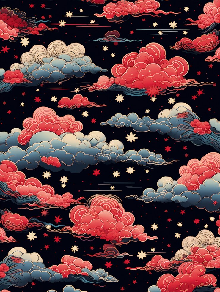 Foto gratuito belle nuvole arte digitale