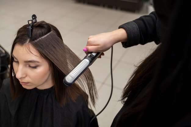 Bellissimi capelli trattati alla cheratina