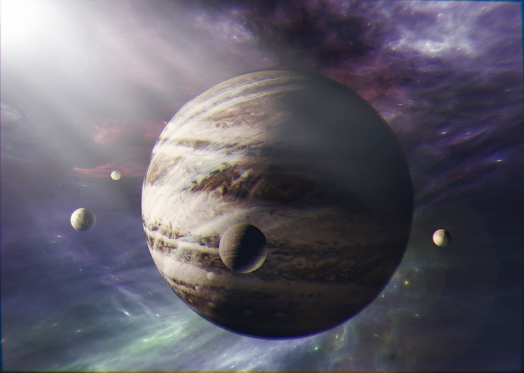 Foto gratuito bellissimi pianeti nello spazio