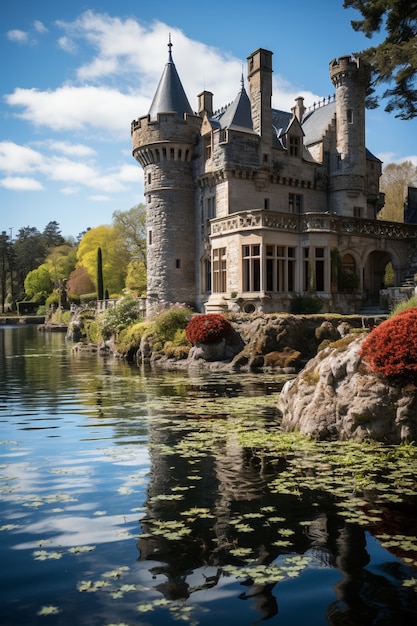 Bellissimo castello circondato dalla natura