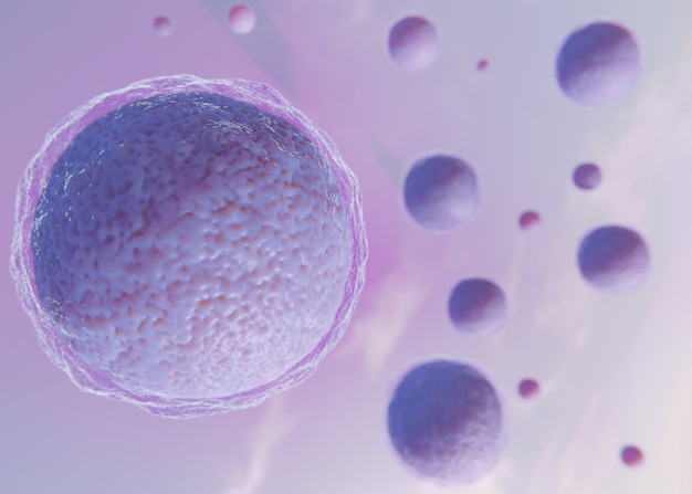 Bellissimo concetto di fertilità nel rendering 3d