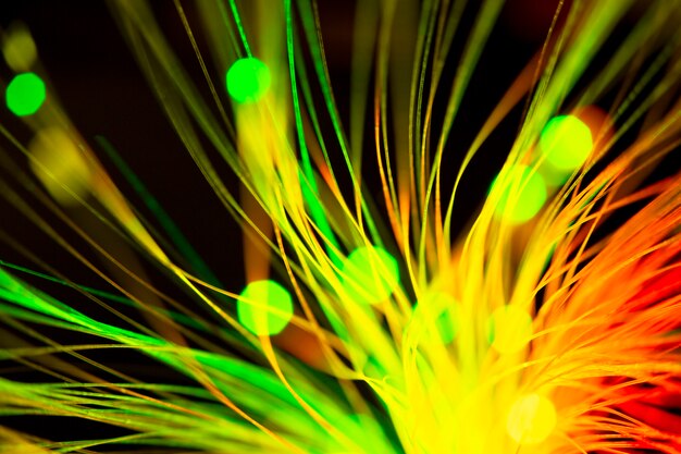 Bellissimo dettaglio in fibra ottica