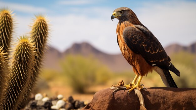 Bellissimo falco in natura