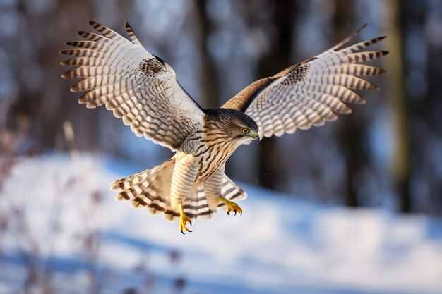 Bellissimo falco in natura