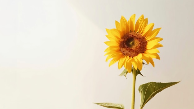 Bellissimo girasole in studio