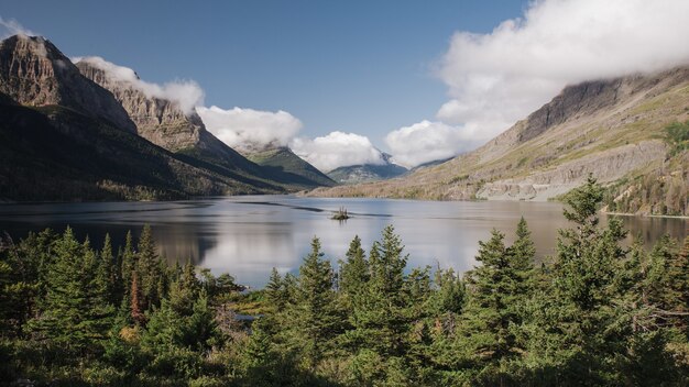 Bellissimo Glacier National Park nel Montana, USA