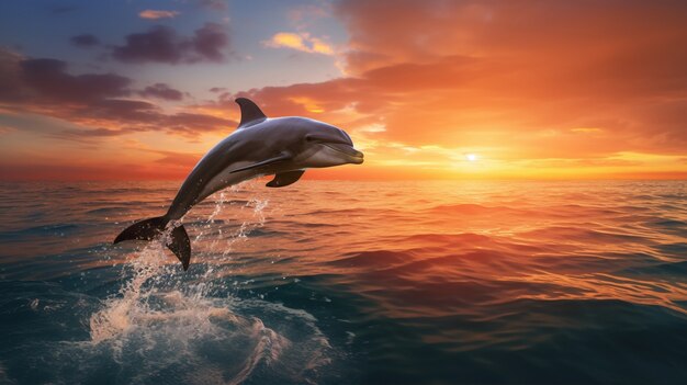 Bellissimo il nuoto dei delfini