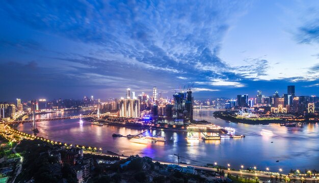 Bellissimo paesaggio cittadino, a Chongqing, in Cina