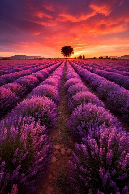 Bellissimo paesaggio di campagna