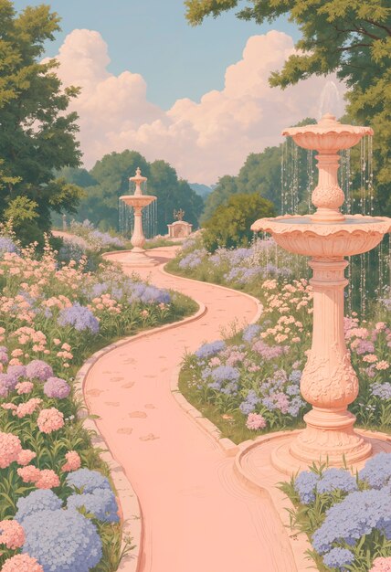 Bellissimo paesaggio di fantasia