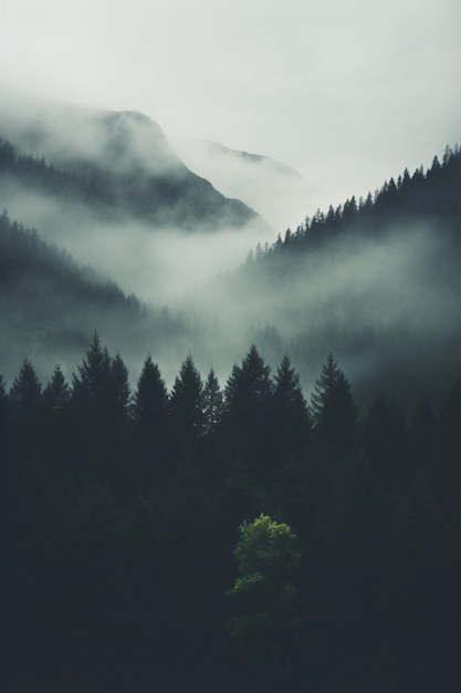 Bellissimo paesaggio naturale con montagne