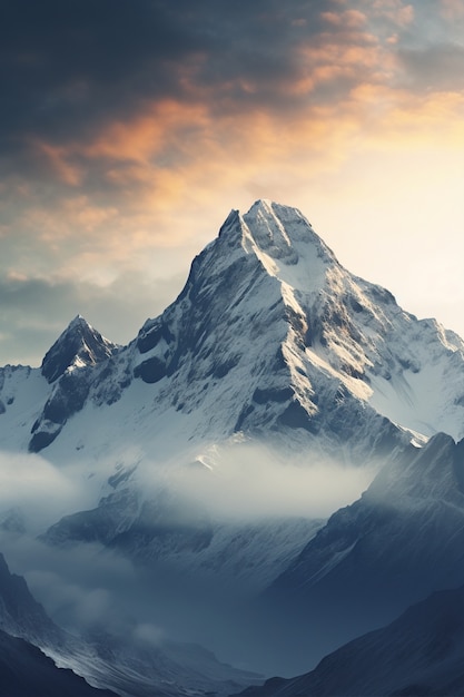 Bellissimo paesaggio naturale con montagne