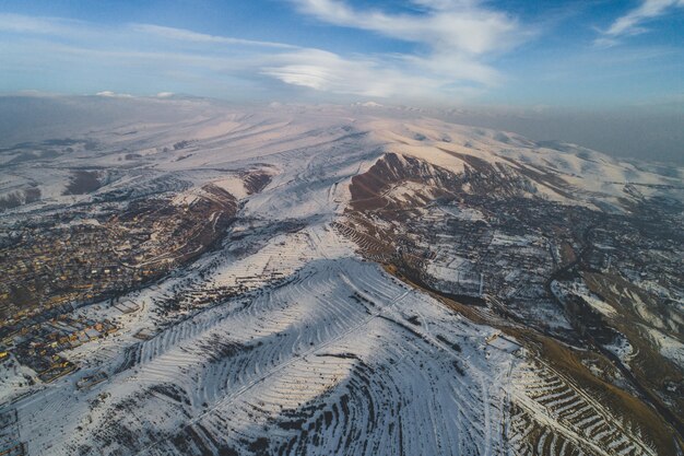 Bellissimo scatto aereo con drone