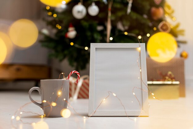 Bello concetto di natale a casa con lo spazio della copia